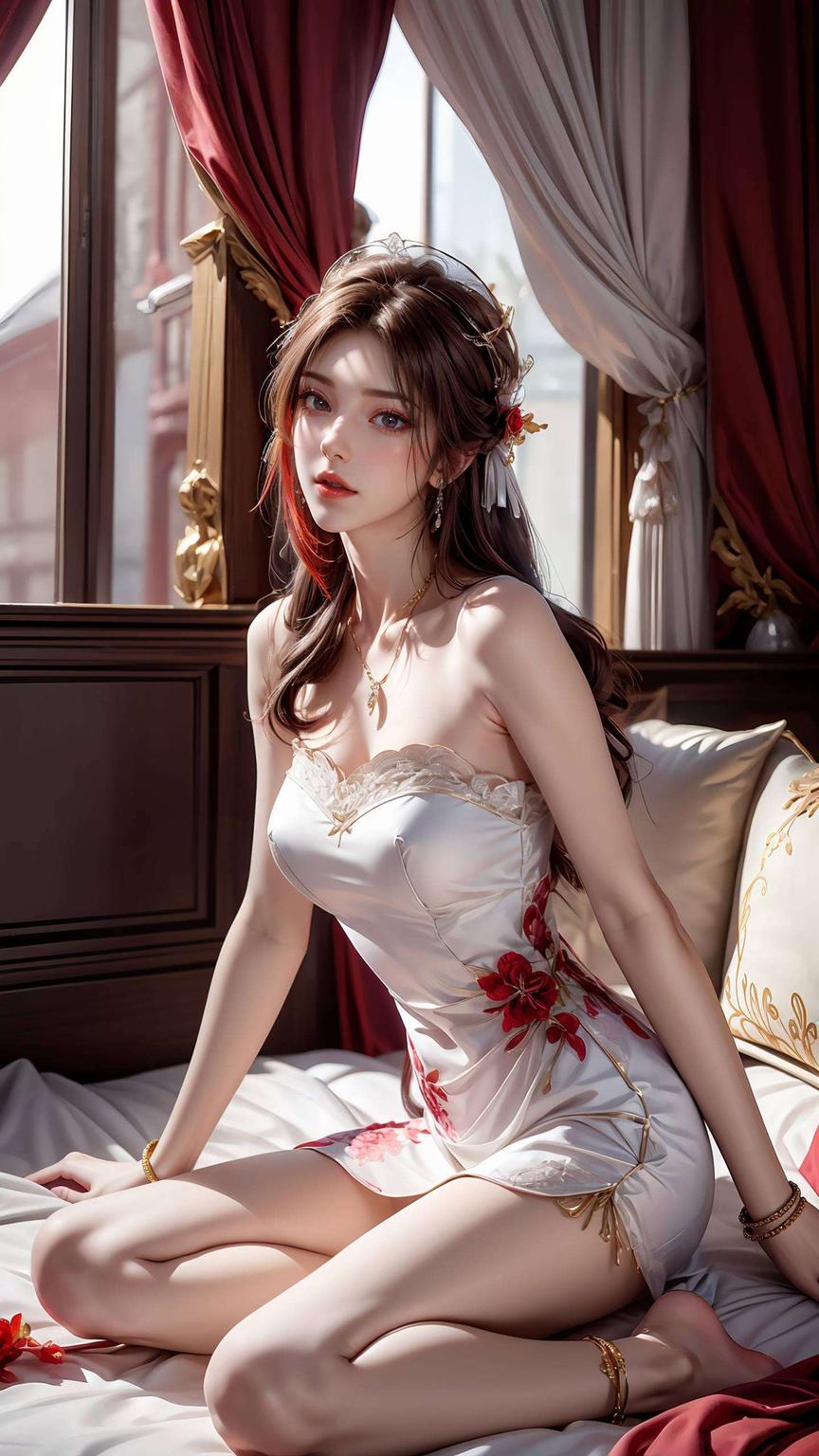 火灵儿舞动间2K高清壁纸映艳姿