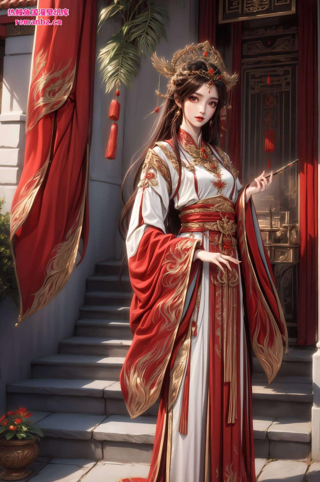 明眸含笑色彩浓郁