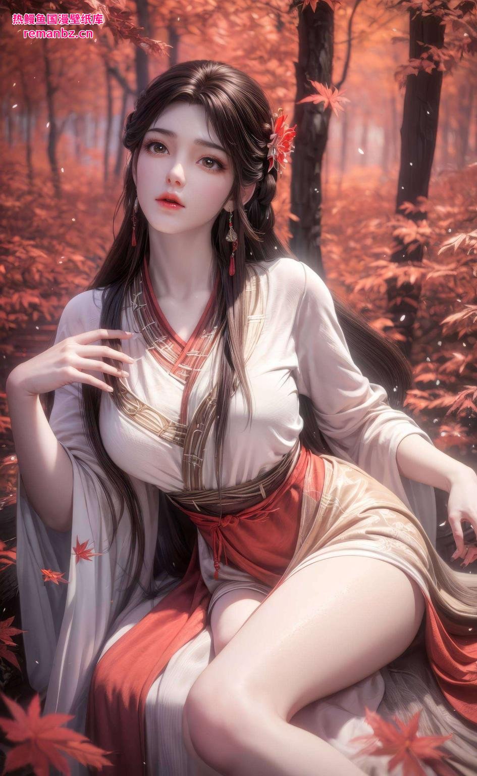 平板必备！高清细腻火灵儿插画壁纸