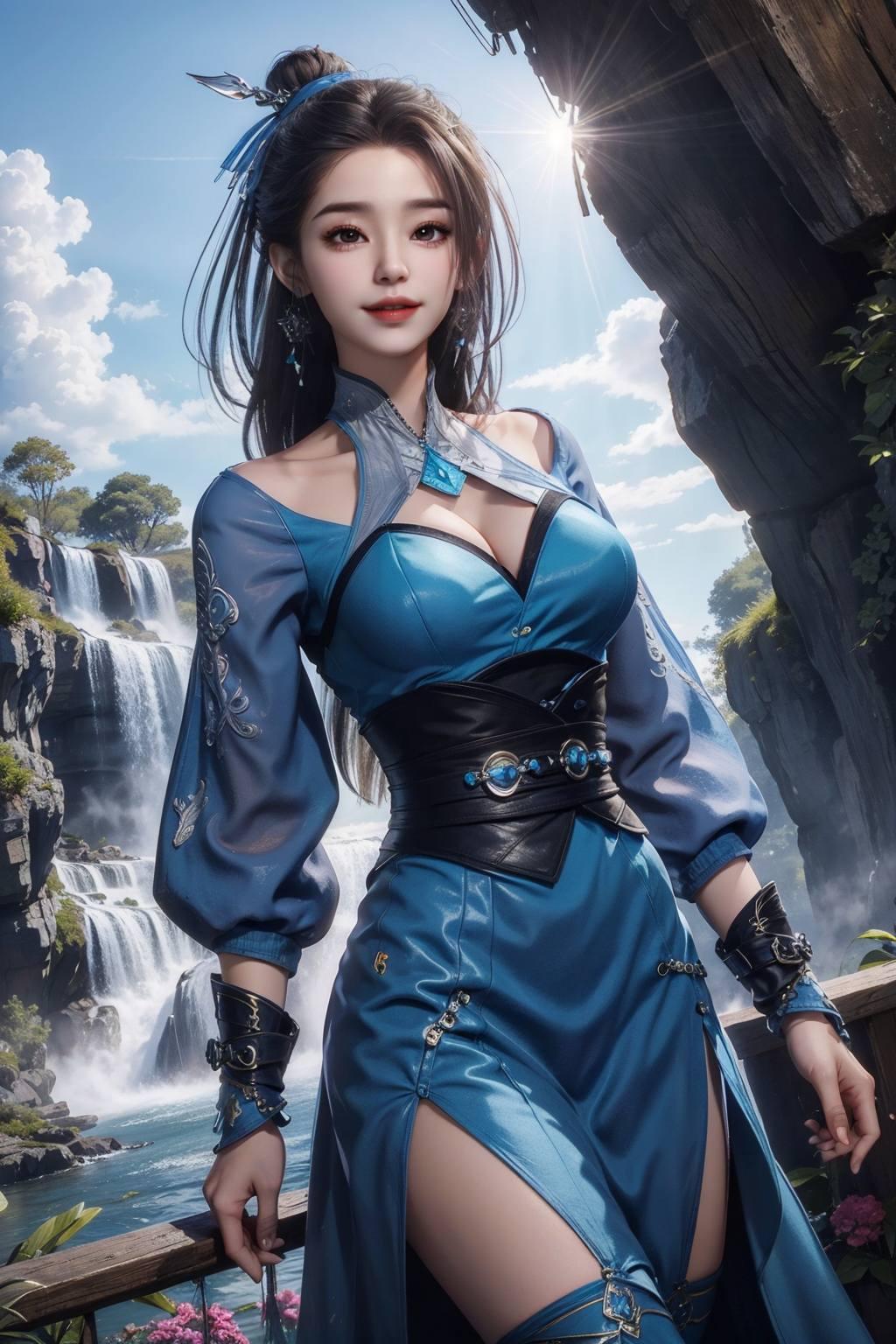 免费分享哦！看这蓝灵娥的P图美得让人心动