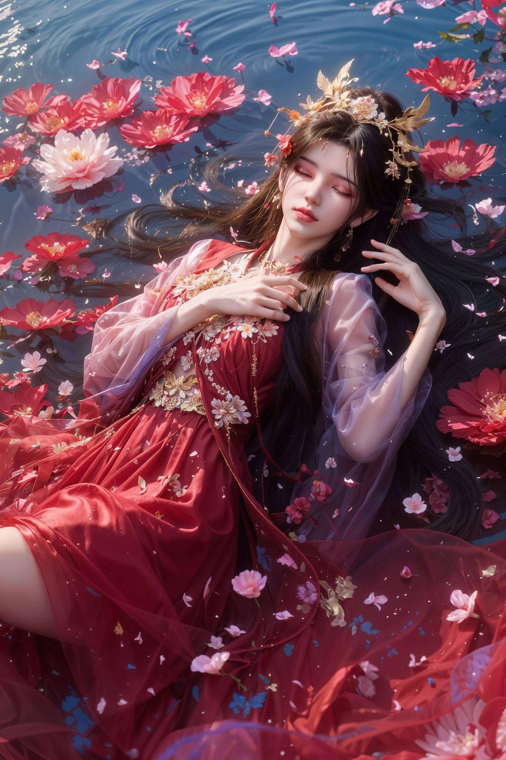 今天给大家带来一款古香古色的二次元炫彩壁纸！这款李慕婉婚服壁纸让你的平板瞬间变身古风美人！”