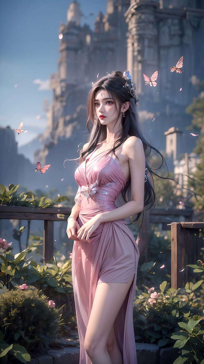 高清呈现李慕婉的可爱形象粉嫩的配色