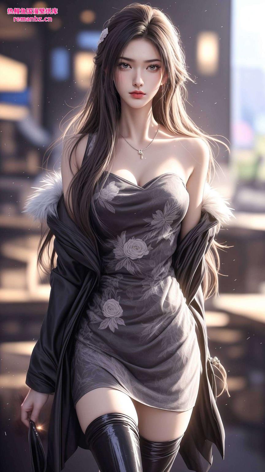 清新脱俗这款壁纸将她的优雅气质与游戏元素完美融合