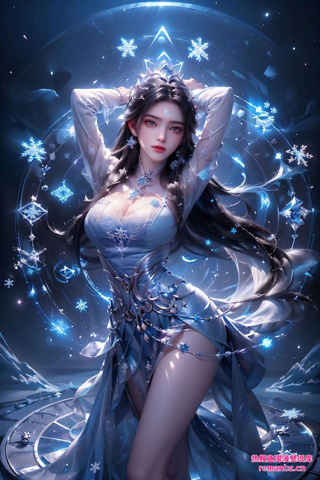 清冷气质尽显这款2k高清精细壁纸