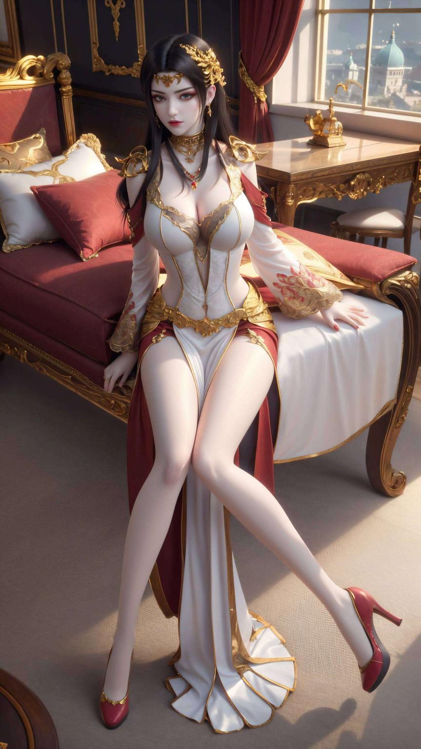 星空壁纸美杜莎古典美与现代像素交融