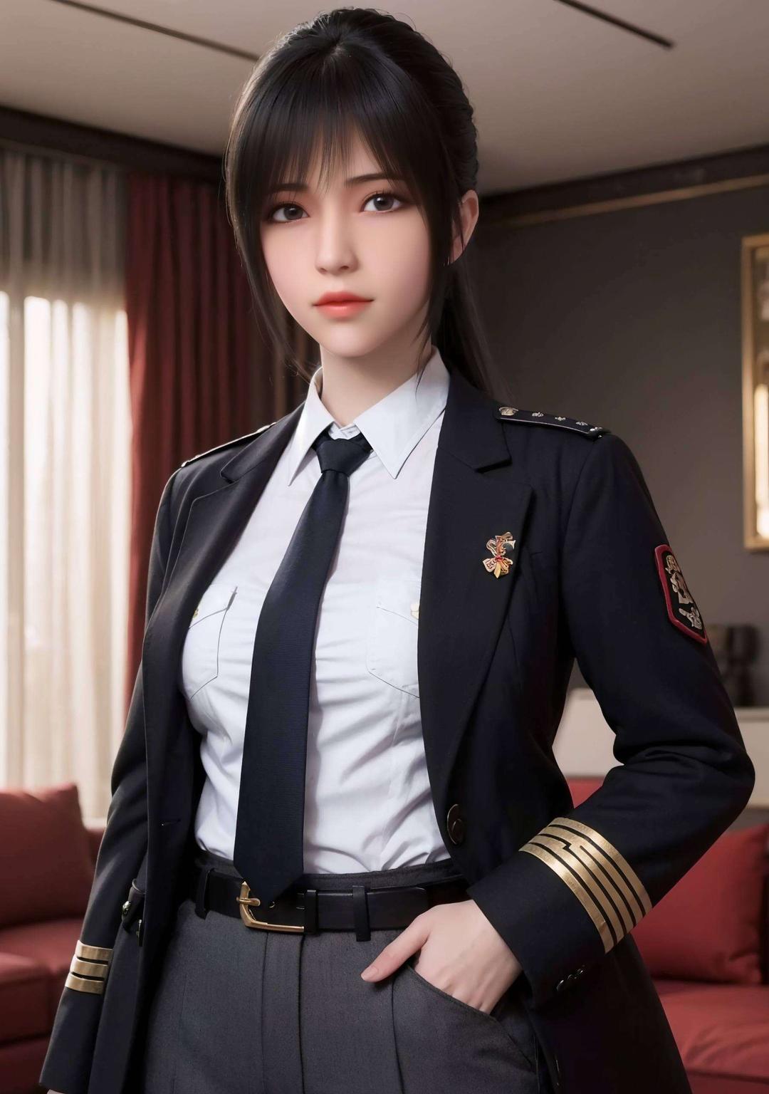 “嘿穿上了一身古装呢！看这飘逸的裙摆