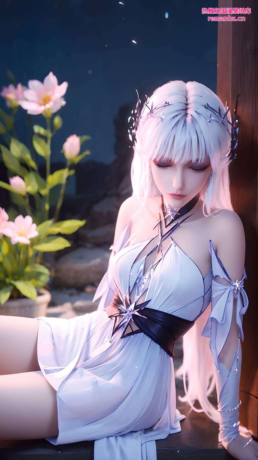 各位动漫迷们她的动态衣服仿佛随风飘动