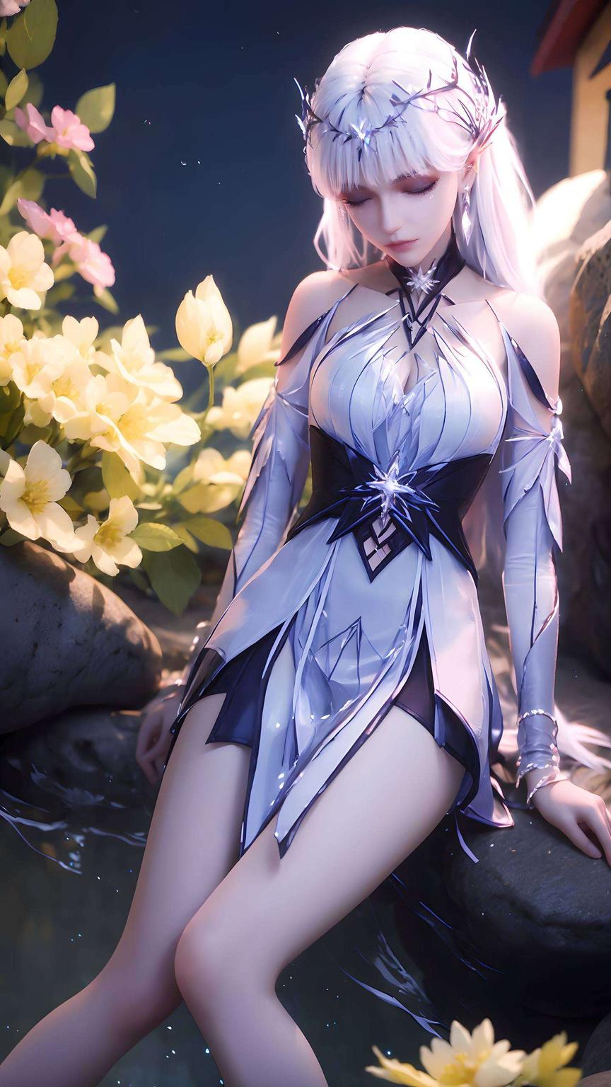 展示了圣采儿妖娆的壁纸风采画面细腻