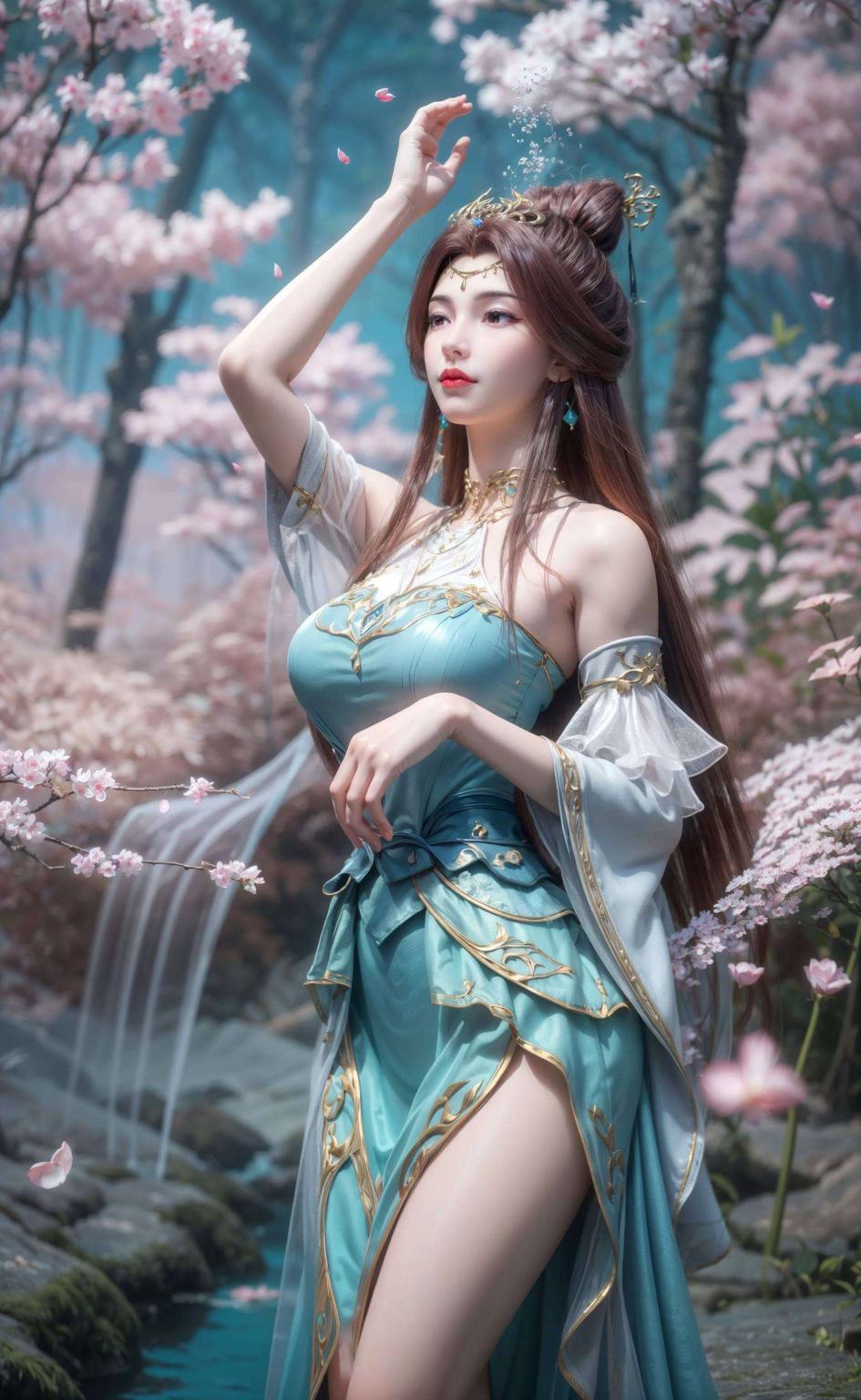 看看苏灵韵的桌面吧！绿意盎然的森林