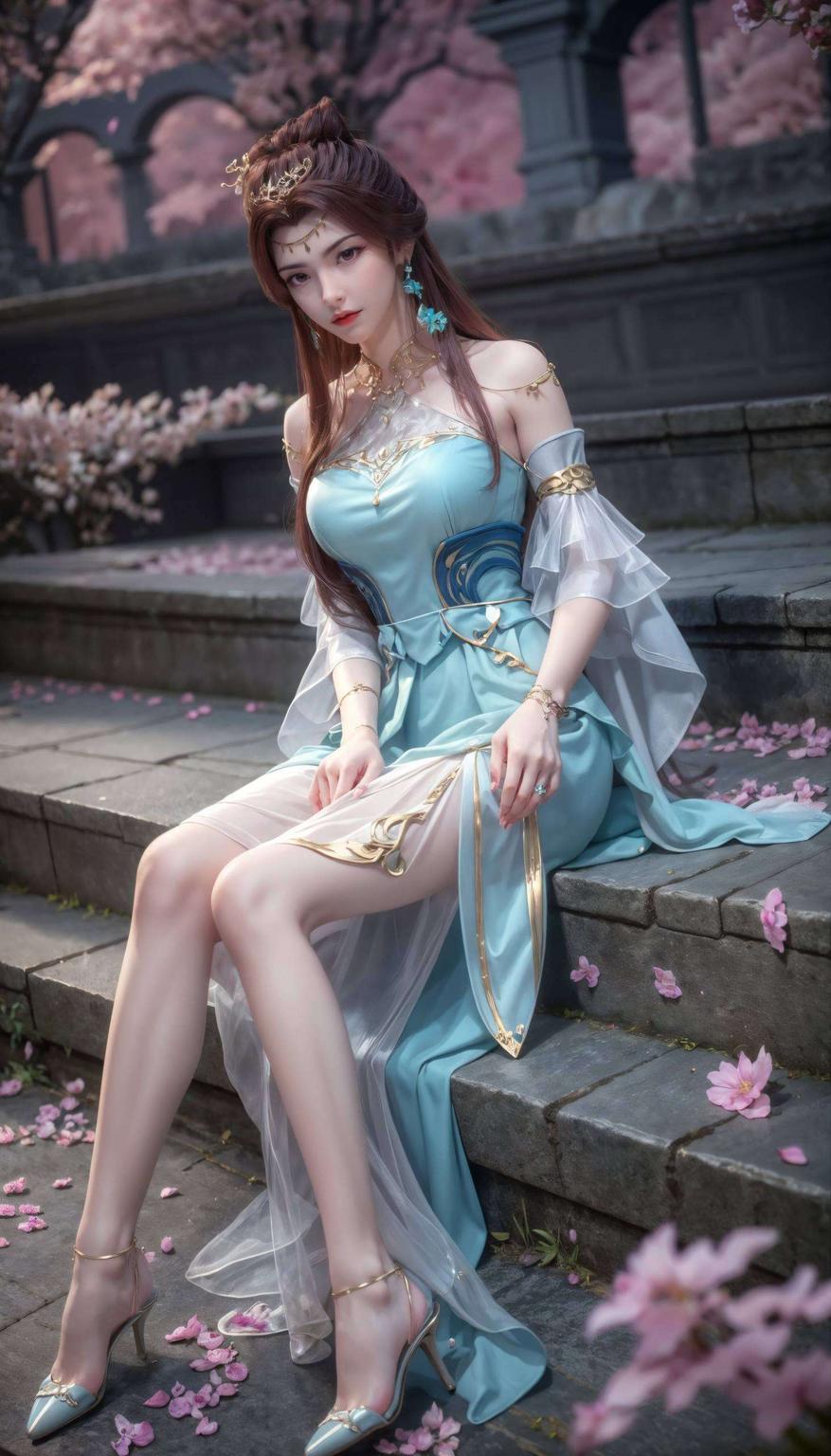 细腻的线条捕捉了她的灵动之美