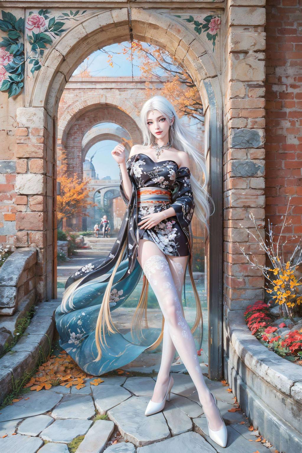 壁纸美图尽显机灵俏皮小白仙姿卓越