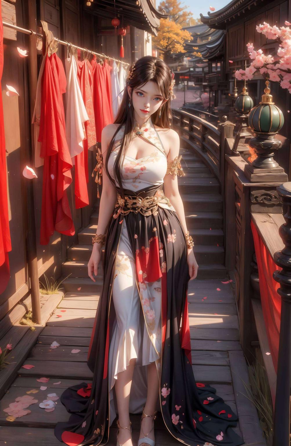 她那优雅的身姿和温柔的微笑