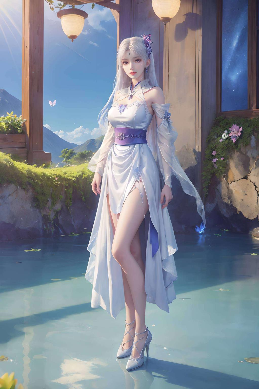 犹如画卷中的古典美人