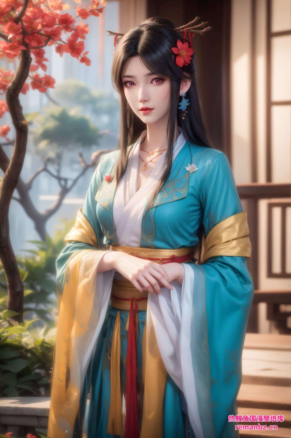 今天给大家带来一组超养眼的元尊夭夭过年照片壁纸！精美动画风格