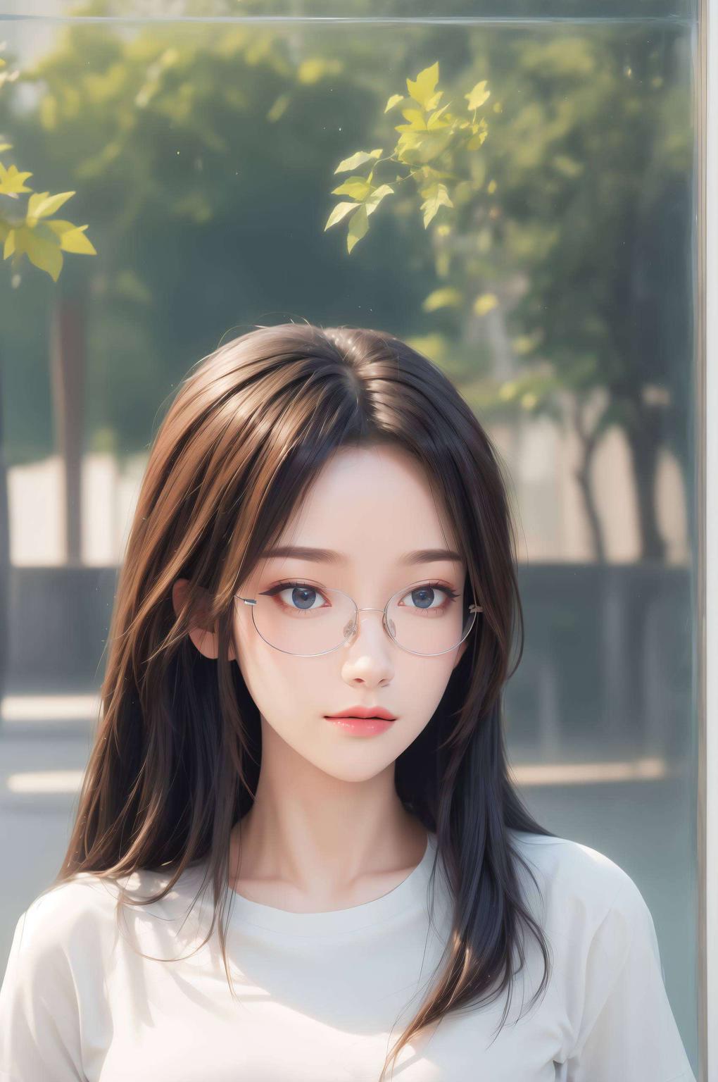 长发飘逸古风背景映衬